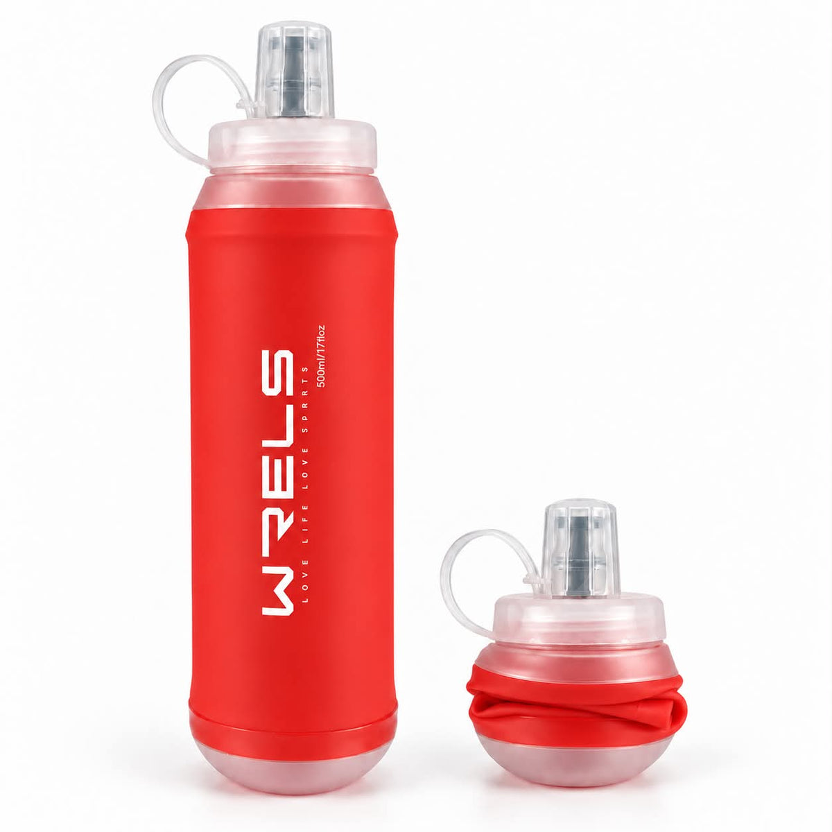 Foldable Water Bottle 500ml — Soft Flask & BPA-Free