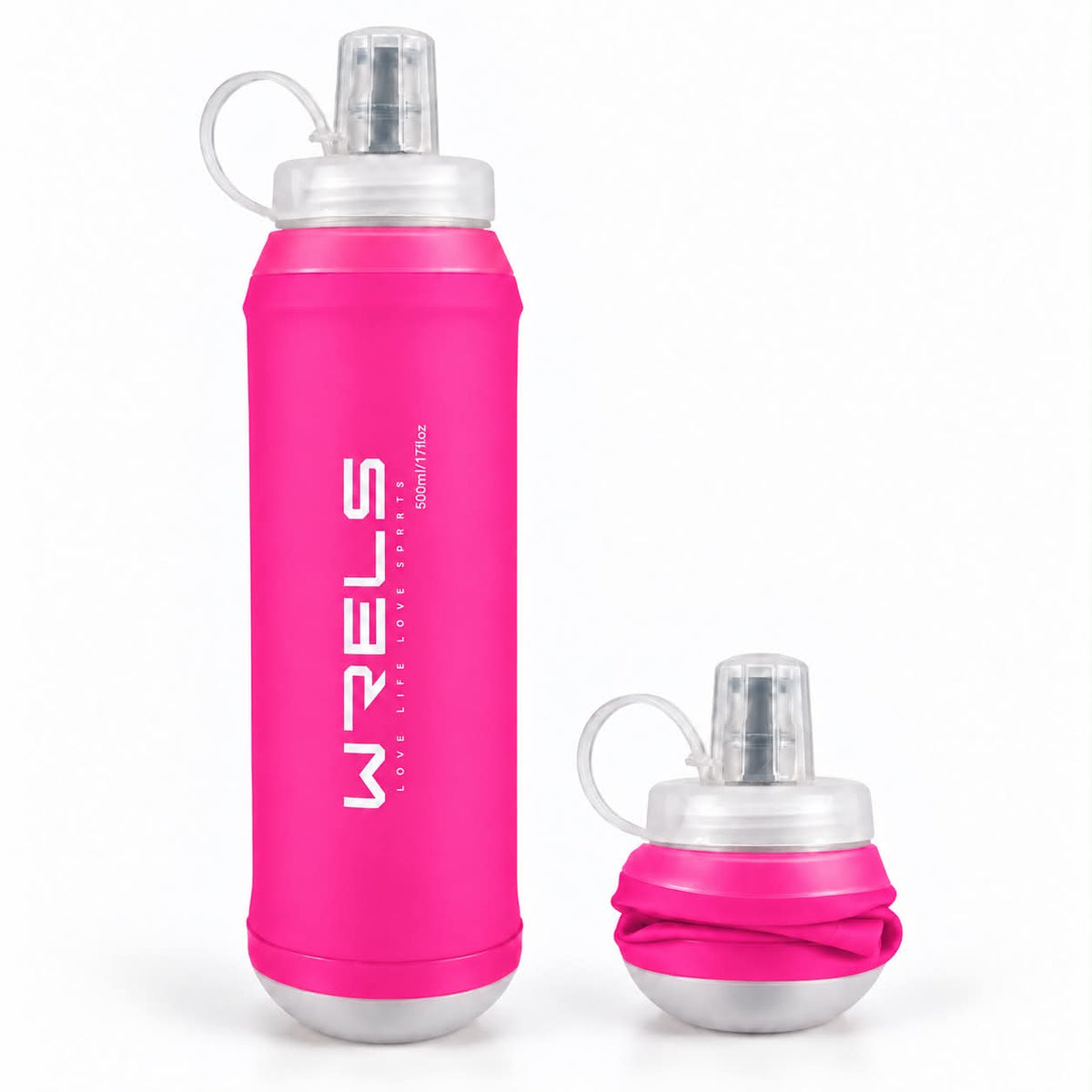 Foldable Water Bottle 500ml — Soft Flask & BPA-Free