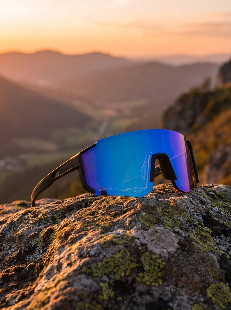 Reinalp Hiking Sunglasses with UV400 protection, White/Silver frame